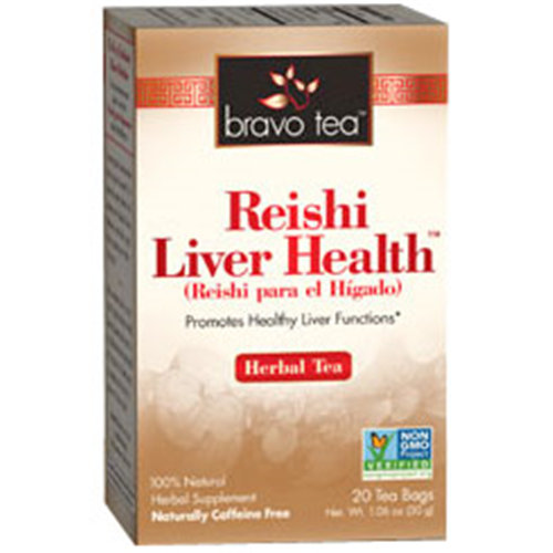 Reishi Liver Health Herbal Tea, 20 Tea Bags, Bravo Tea