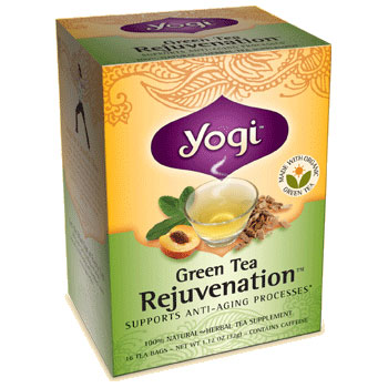 Green Tea Rejuvenation (Cat's Claw & Kombucha Tea) 16 tea bags from Yogi Tea