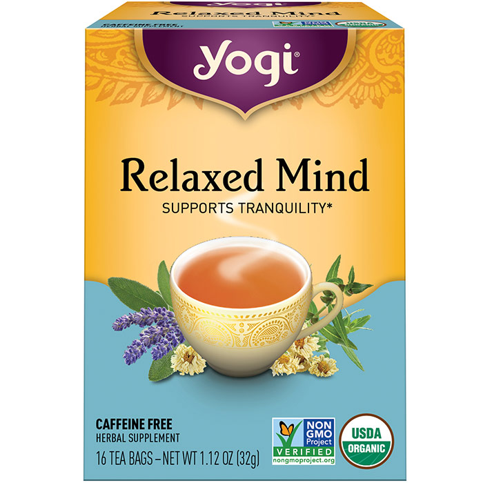 Relaxed Mind Tea, 16 Tea Bags, Yogi Tea