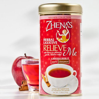 Zhena's Gypsy Tea Herbal Tea, Relieve Me, Apple Cinnamon, 6 x 22 Tea Bags/Case, Zhena's Gypsy Tea