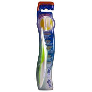 Smile Brite Replaceable Head Nylon Toothbrush, Double Tip Extra Soft, Smile Brite