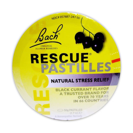 Rescue Remedy Pastilles Black Currant, 50 g, Bach Flower Essences