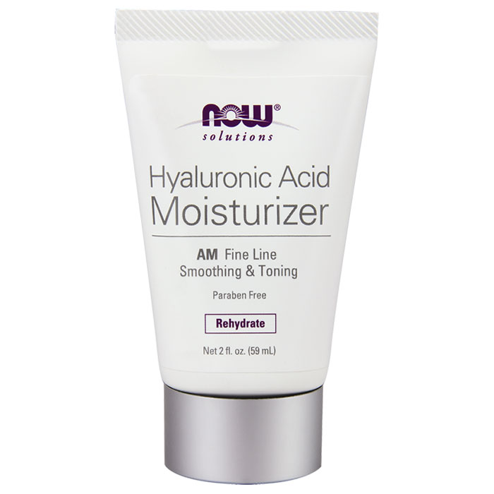 Hyaluronic Acid Moisturizer Cream, 2 oz, NOW Foods
