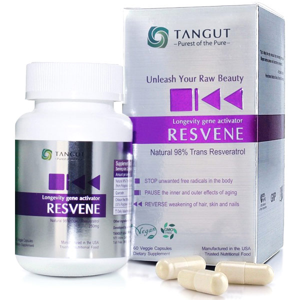 Resvene, Trans Resveratrol, 60 Veggie Capsules, Tangut