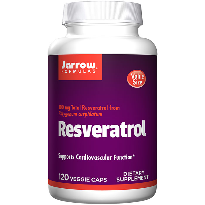 Resveratrol 100 mg, Value Size, 120 Capsules, Jarrow Formulas