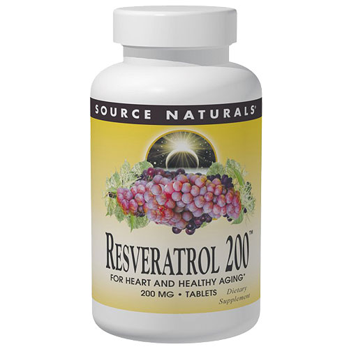 Resveratrol 200 mg, 120 Tablets, Source Naturals
