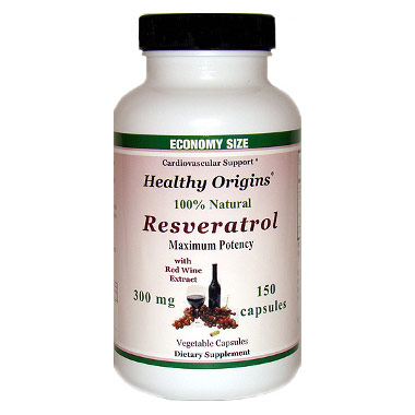 Resveratrol 300 mg, 150 Vegicaps, Healthy Origins