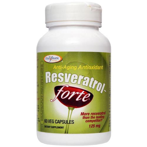 Resveratrol-forte, 60 Veg Capsules, Enzymatic Therapy