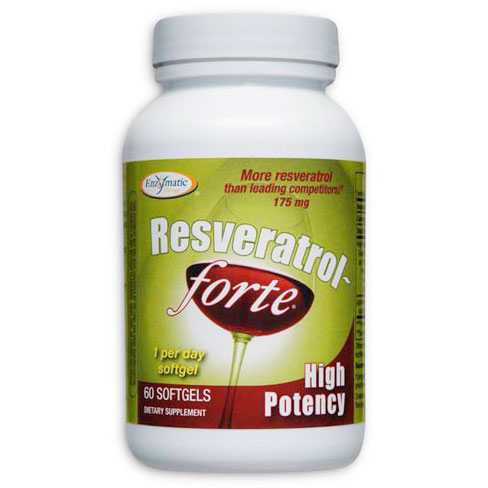 Resveratrol-forte High Potency, 60 Softgels, Enzymatic Therapy