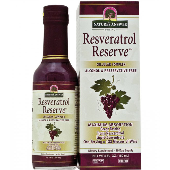 Resveratrol Reserve Liquid Concentrate, 5 oz, Natures Answer