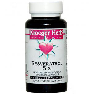 Resveratrol Six, 60 Vegetarian Capsules, Kroeger Herb