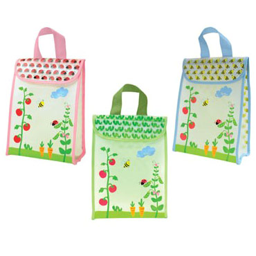 unknown Reusable Garden Lunch Bag, Assorted Colors, 1 ct, Green Sprouts