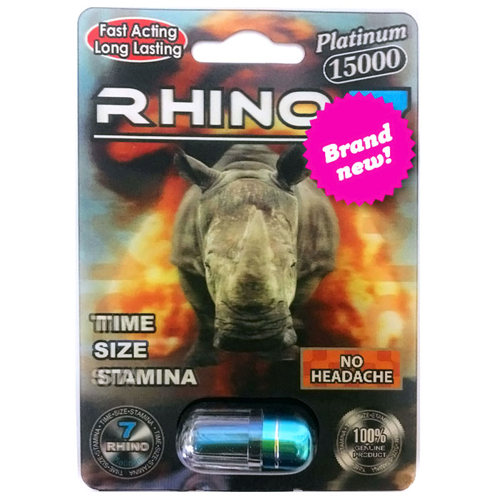 Rhino 7 (Platinum 15000), Male Sexual Supplement, 1 Capsule