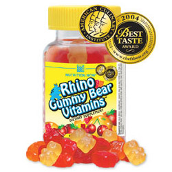 Rhino Gummy Bear Vitamins, Value Size, 180 Chews, Nutrition Now