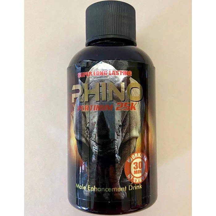 Rhino Platinum 25K, Male Enhancement Drink, 2 oz