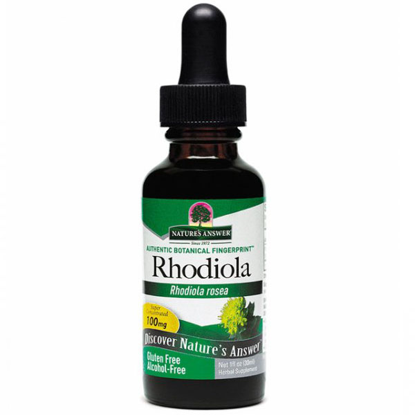 Rhodiola Root Extract Alcohol Free Liquid 1 oz from Natures Answer