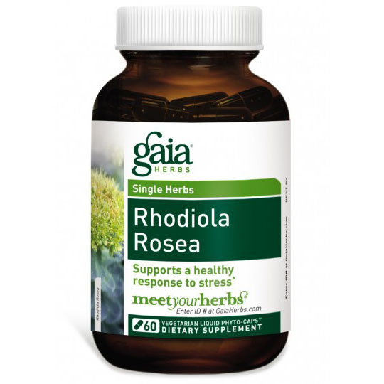 Rhodiola Rosea, Supports a Healthy Response to Stress, 120 Capsules, Gaia Herbs