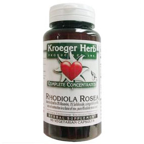 Rhodiola Rosea Complete Concentrate, 90 Vegetarian Capsules, Kroeger Herb