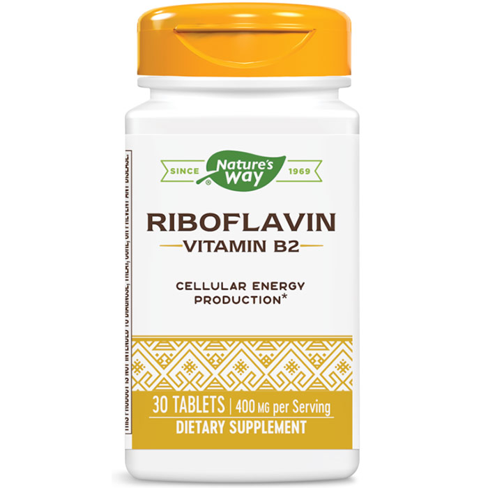 Riboflavin, An Essential Vitamin for Energy, 30 Tablets, Enzymatic Therapy