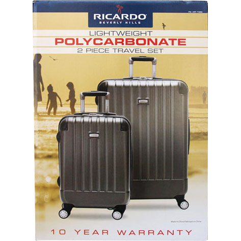Ricardo Beverly Hills Lightweight Polycarbonate Luggage 2 Piece Travel Set