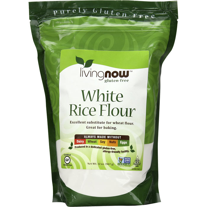 NOW Foods Rice Flour White, 2 lb, NOW Foods