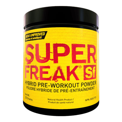 Super Freak, Hybrid Pre-Workout Powder - Raspberry Lemonade, 205 g (40 Servings), PharmaFreak