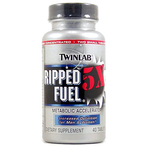 Twinlab Ripped Fuel 5X, 40 tabs, Twinlab