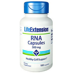 RNA (Ribonucleic Acid) 500 mg, 100 Capsules, Life Extension