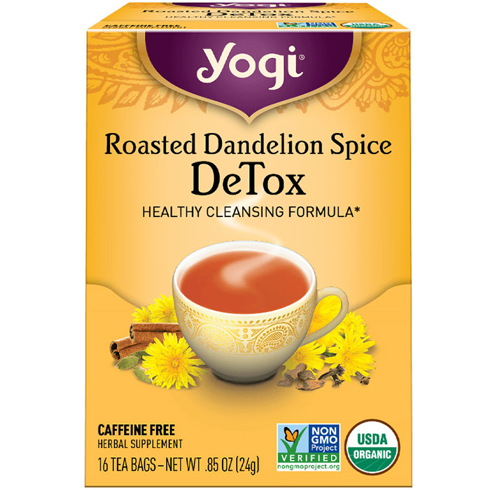 Roasted Dandelion Spice DeTox, 16 Tea Bags, Yogi Tea