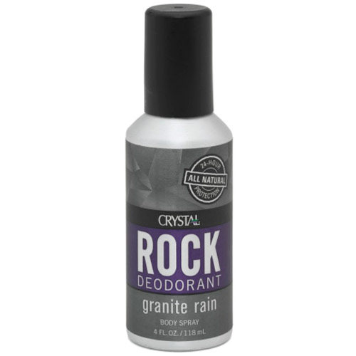 Crystal Body Deodorant Rock Deodorant Body Spray, Granite Rain, 4 oz, Crystal Body Deodorant