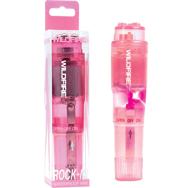 Topco Wildfire Rock-In Waterproof Massager, Pink, Topco Wildfire