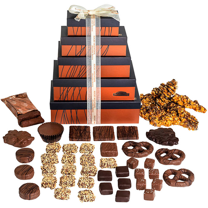 Rocky Mountain Chocolate Factory Deluxe Selections Gift Tower