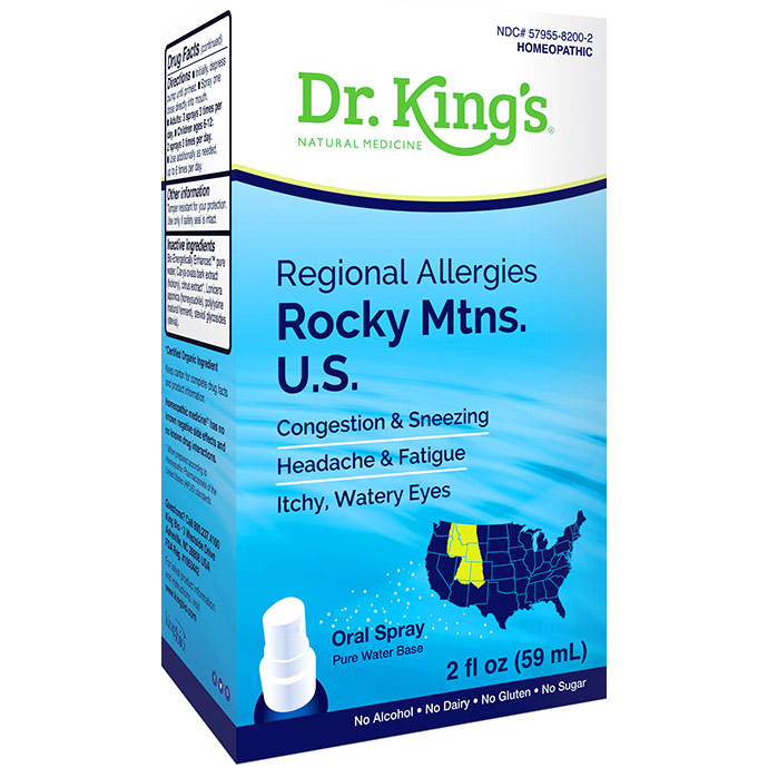 Regional Allergies - Rocky Mtns. U.S., 2 oz, Dr. Kings by King Bio