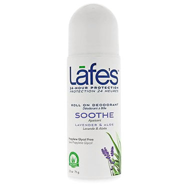 Lafes Roll On Deodorant - Soothe, 2.5 oz, Natural BodyCare