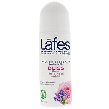 Lafes Roll On Deodorant - Bliss, 2.5 oz, Natural BodyCare