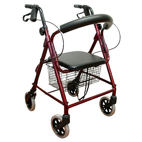 Karman Healthcare Inc. Rollators, Junior Size, Low Seat, Metallic Burgundy, Karman