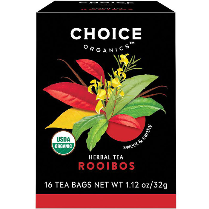 Rooibos Herbal Tea, Caffeine Free, 16 Tea Bags, Choice Organic Teas