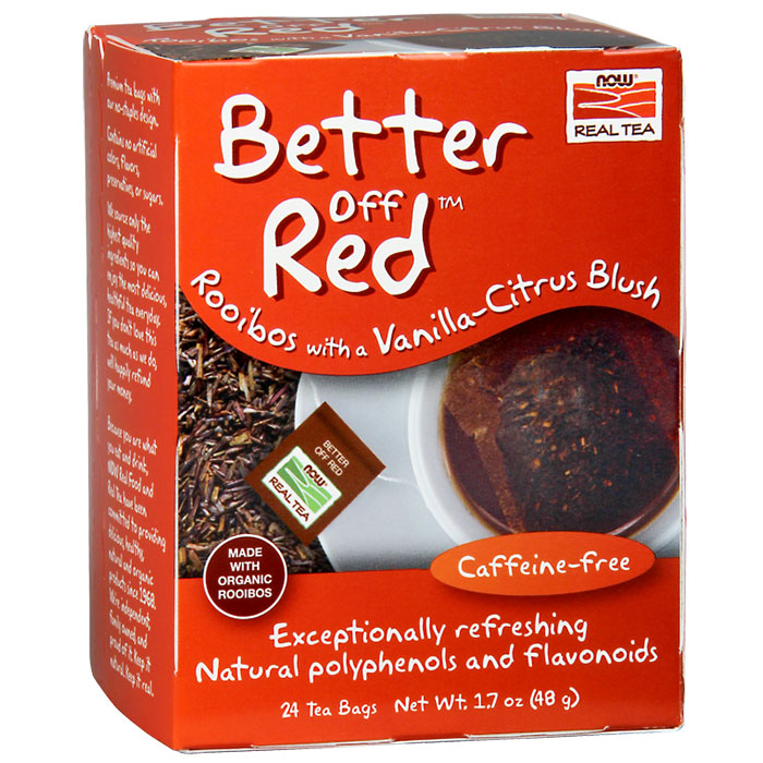 Better Off Red Rooibos Tea, 24 Tea Bags, NOW Foods