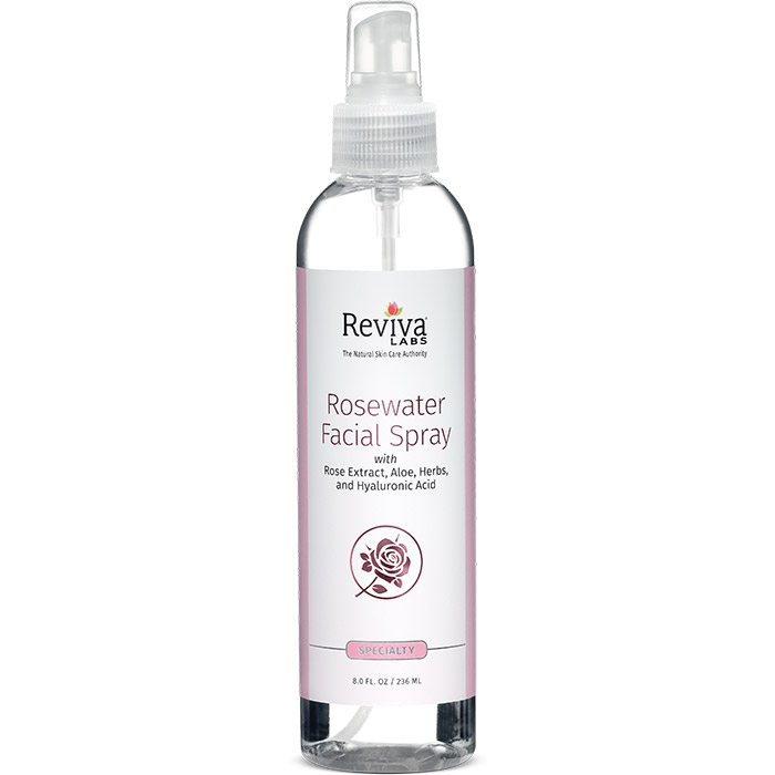 Reviva Labs Rosewater Facial Spray with Rose Extract, 8 oz