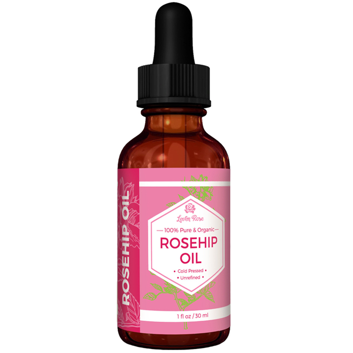 Rosehip Oil, Pure & Organic, 1 oz, Leven Rose
