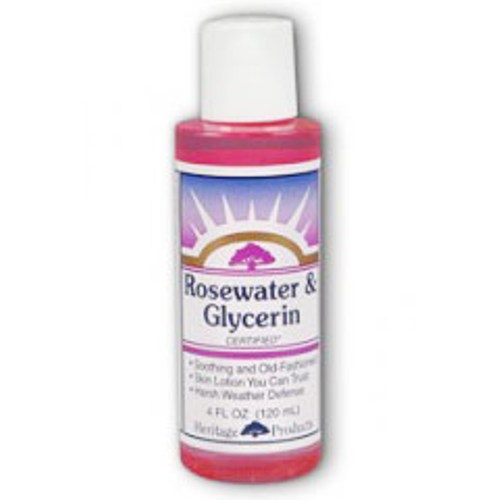 Rosewater & Glycerin, 4 oz, Heritage Products