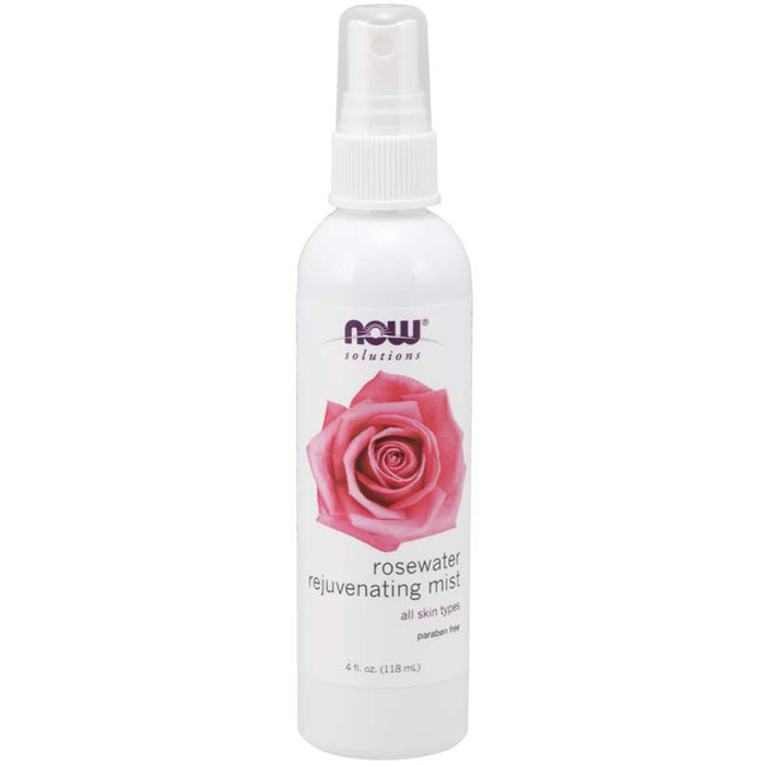 Rosewater Rejuvenating Mist, 4 oz, NOW Foods