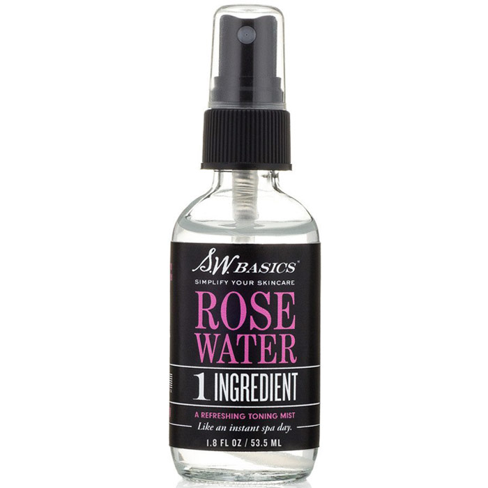 Rosewater Spray, Toning Mist, 1.8 oz, S.W. Basics