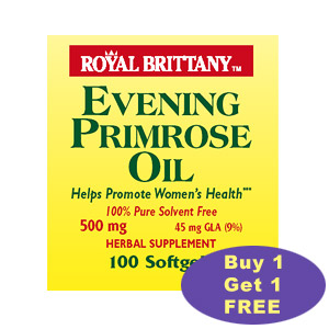 American Health Royal Brittany Evening Primrose Oil 500mg 100+100 softgels from American Health