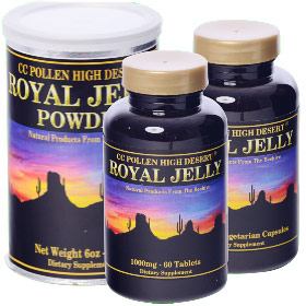 CC Pollen Company High Desert Royal Jelly 1 g, 30 Tablets, CC Pollen Company