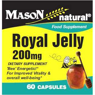 Royal Jelly 200 mg, 60 Capsules, Mason Natural