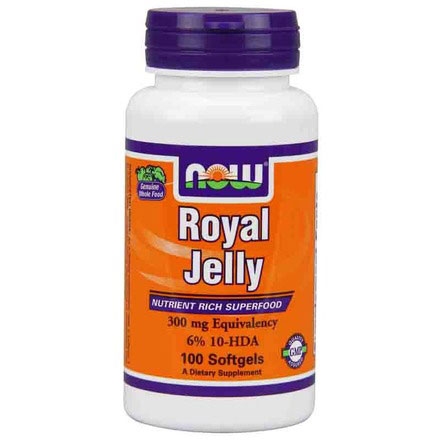 NOW Foods Royal Jelly 300mg 100 Softgels, NOW Foods