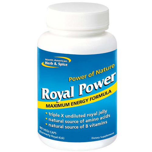 Royal Power, Royal Jelly Energy Formula, 90 Capsules, North American Herb & Spice