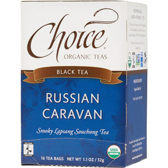 Choice Organic Teas Russian Caravan Black Tea, 16 Tea Bags, Choice Organic Teas