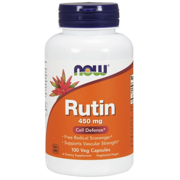 Rutin 450 mg, 100 Vegetarian Capsules, NOW Foods